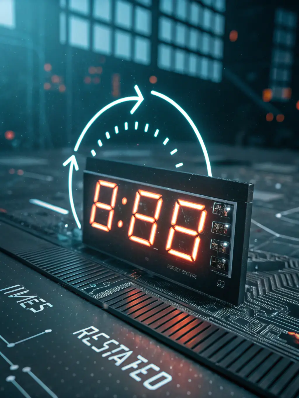 A digital clock showing a fast time, symbolizing the quick loan approval process at Primelend Finance.