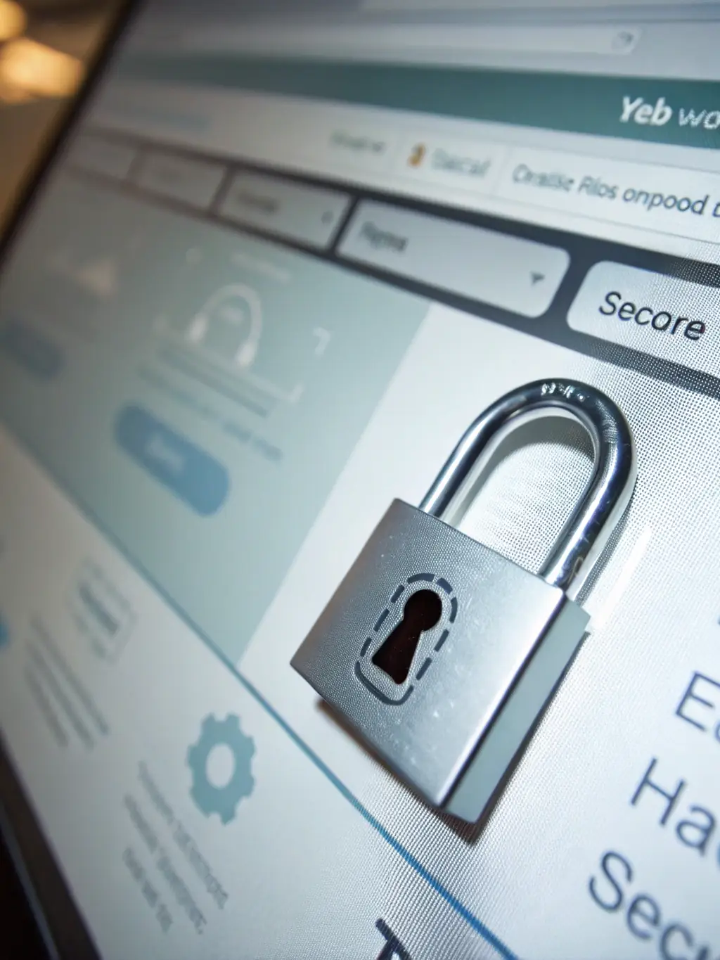 A padlock icon displayed on a secure website page, representing the high level of security provided by Primelend Finance.
